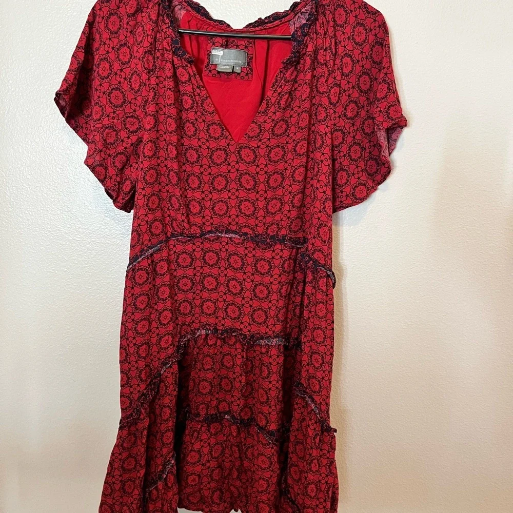 Anthropologie By Robin Tiered Dress M - Picture 4 of 7